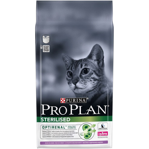 PRO PLAN для кошек сухой 1,5кг Sterilised/Renal Индейка для ...