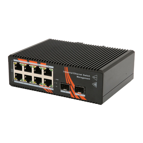 8-портовый коммутатор Gigabit Ethernet с креплением на DIN-рейку ...