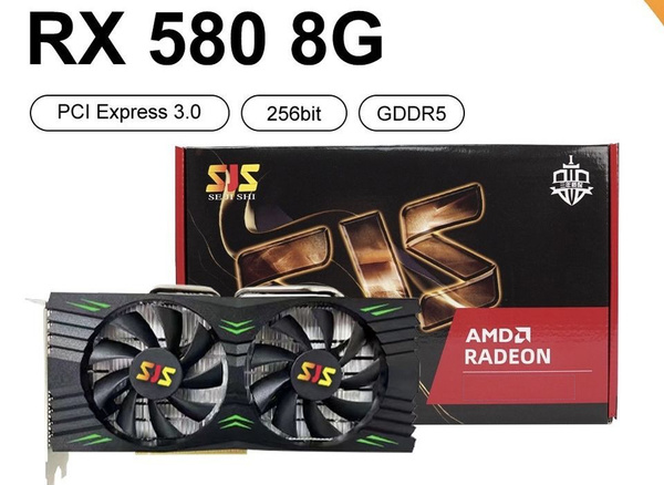 Видеокарта SJS Radeon RX 580, 8 ГБ GDDR5, GDDR5 - купить по низким ...