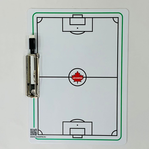 Доска тактическая футбольная пластиковая LECOMPRO 22см х 30см с ...