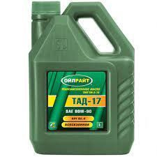 Масло трансмиссионное OILRIGHT ТАД-17 80W-90 Минеральное 5 л - купить ...