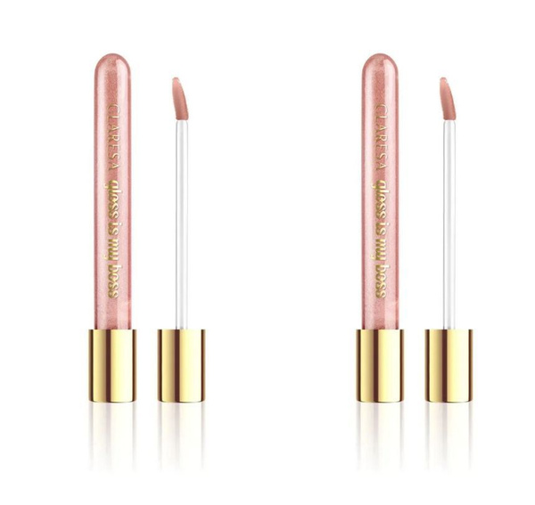 CLARESA Блеск для губ Gloss Is My Boss тон 06 Biggie, 5 мл, 2 штуки ...