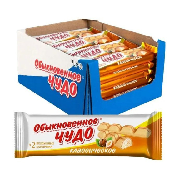Батончик шоколадный Обыкновенное чудо классическое, 24 шт по 40 гр ...