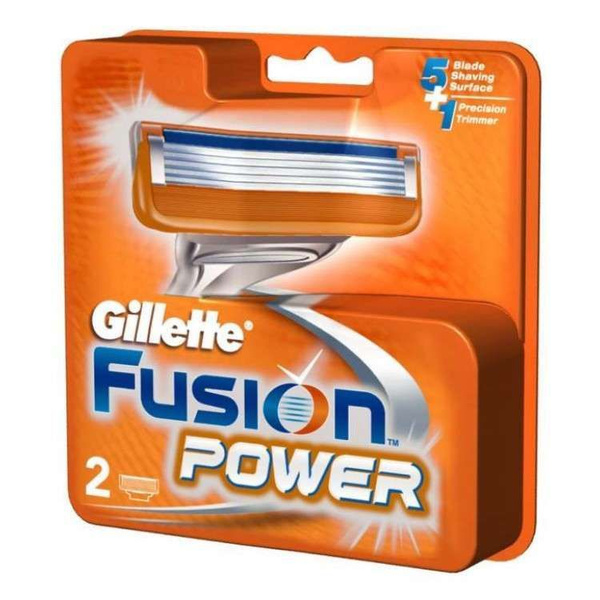 Сменные кассеты для бритья Gillette Fusion5 Power 2 шт. с 5 лезвиями и ...