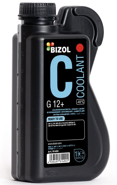  BIZOL Coolant G12+ (Концентрат), Готовый раствор  по .