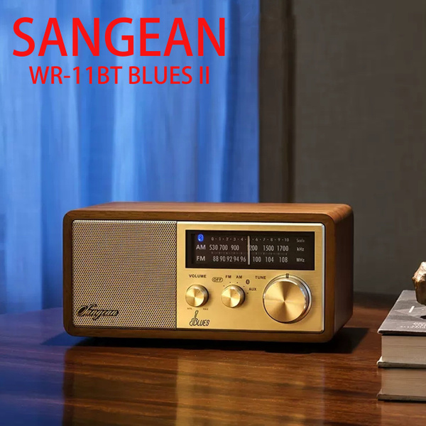 Радиоприемник Sangean WR-11BT BLUES II Ретро беспроводной динамик ...