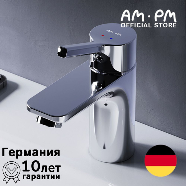 Смеситель AM.PM X-Joy S для раковины Латунь Гибкая подводка, Аэратор ...