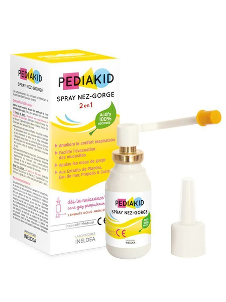 Pediakid Spray Nez-Gorge спрей от боли в горле и носе 20мл - купить с ...
