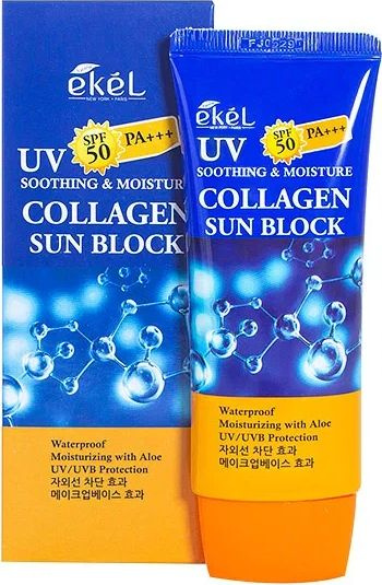 EKEL / Экель UV SOOTHING & MOISTURE COLLAGEN SUN BLOCK Крем ...