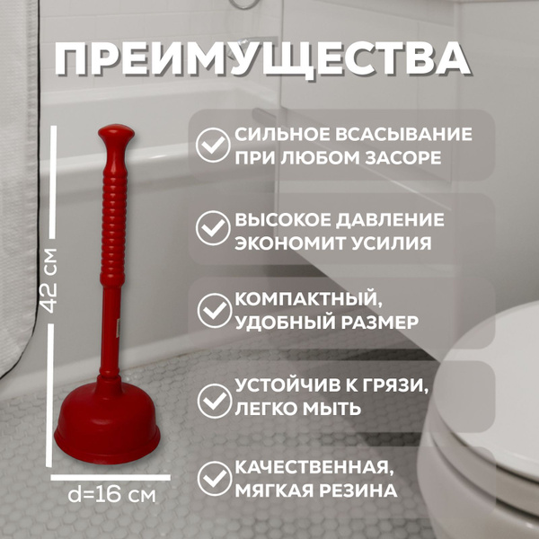 Вантуз сантехнический для унитаза , ванны , раковины - купить с ...