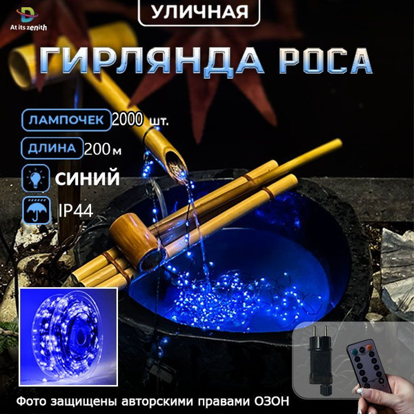 Гирлянда Растяжка цвет синий,, Универсальный, Медь купить по низкой ...
