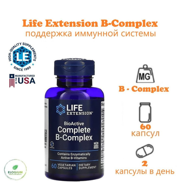 Life Extension Витаминно-минеральный комплекс спортивный B - комплекс B ...