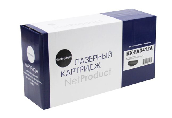 Расходник для печати NetProduct N-KX-FAD412A, Черный (black), для ...