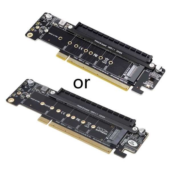 Adaptador M.2, Tarjeta Adaptadora PCIE M.2, SSD NVMe M.2 de 4 Puertos a
