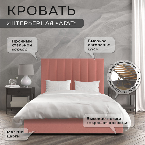 Характеристики Односпальная кровать 120х200 Агат с подъемным механизмом ...