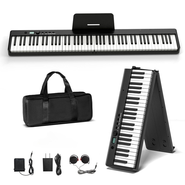 Цифровое пианино, с Bluetooth, портативное, складывающееся на 88 клавиш ...