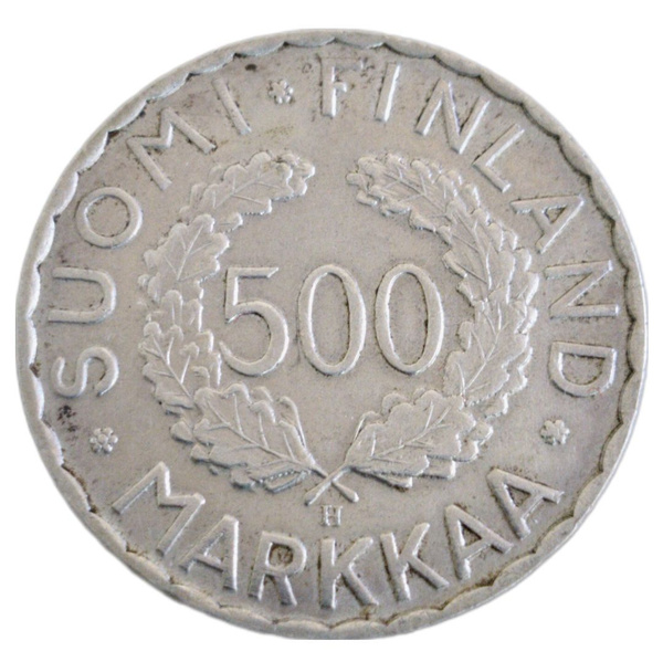 Серебряная монета Финляндия 500 марок " XV летние олимпийские игры 1952 ...