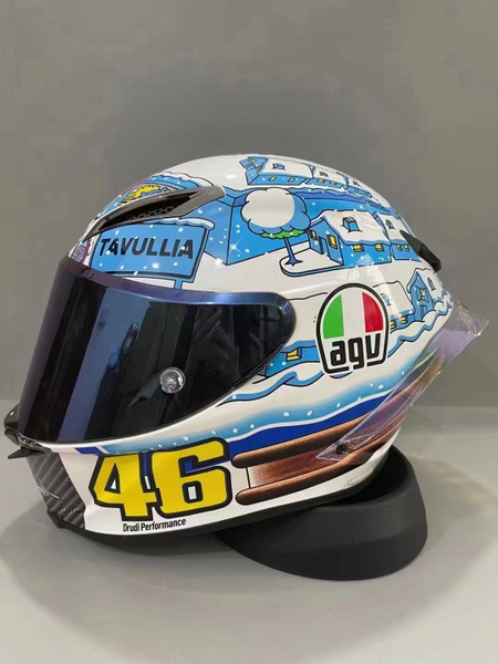Мотошлем AGV avg pista PISTA E2206 белый, лазурный - купить с доставкой ...