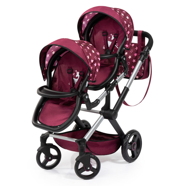Коляска для двух кукол Xeo Twin с единорогами - купить с доставкой по ...