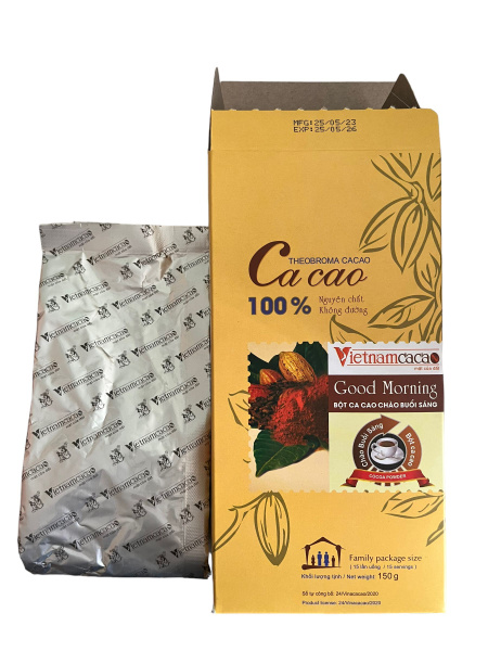Растворимый какао-порошок GOOD MORNING VIETNAMCACAO, 1шт по 150гр ...