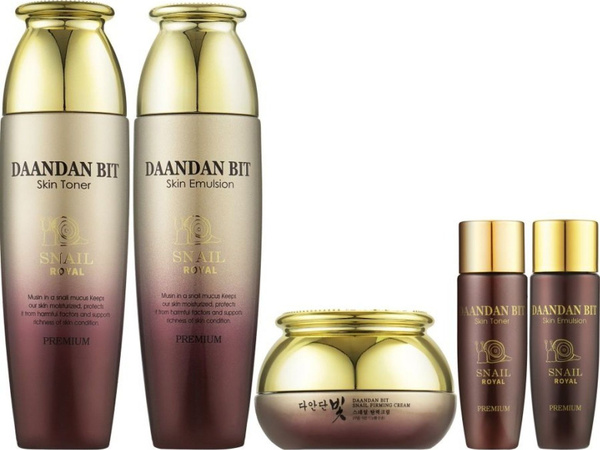 Jigott / Джигот Daandan Bit Royal Premium Snail 3Set Набор косметики ...