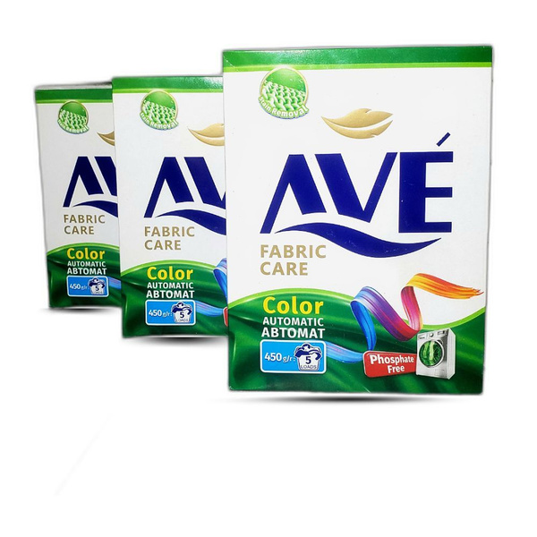 Стиральный порошок "AVE" Color Avtomatic, для цветных тканей,450гр * 3 ...