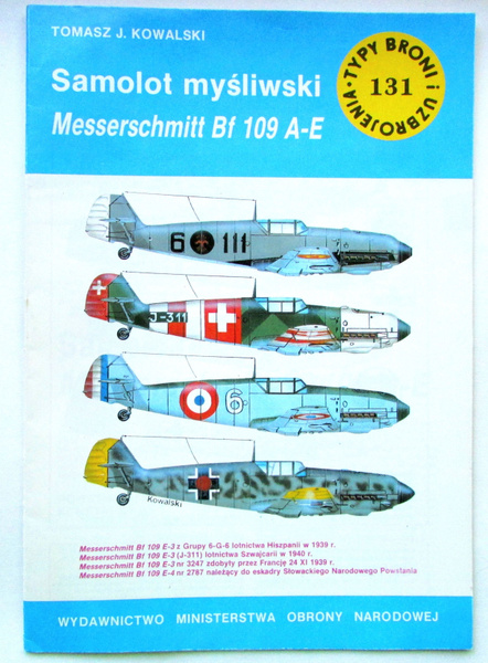 Истребитель Мессершмитт BF 109 A-E. Samolot mysliwski Messerschmitt BF ...