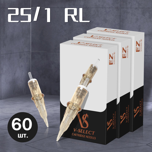 EZ V Select ,60 шт,RL, картриджи для перманентного макияжа и татуажа ...