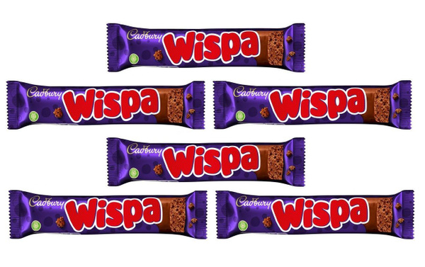 Шоколадный батончик Виспа Кэдберри / Wispa Cadbury 6 шт х 36 гр ...