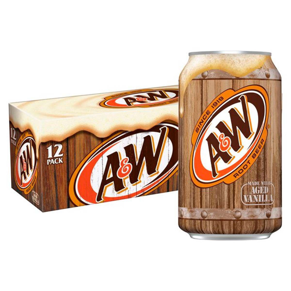 Газированный напиток A&W Root Beer (безалкогольное корневое пиво) (США ...