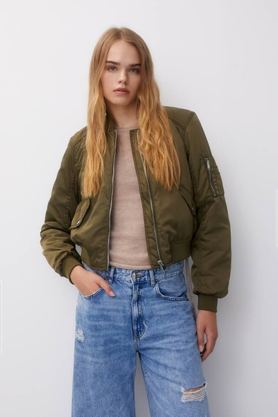 Бомбер Pull&Bear - купить с доставкой по выгодным ценам в интернет ...