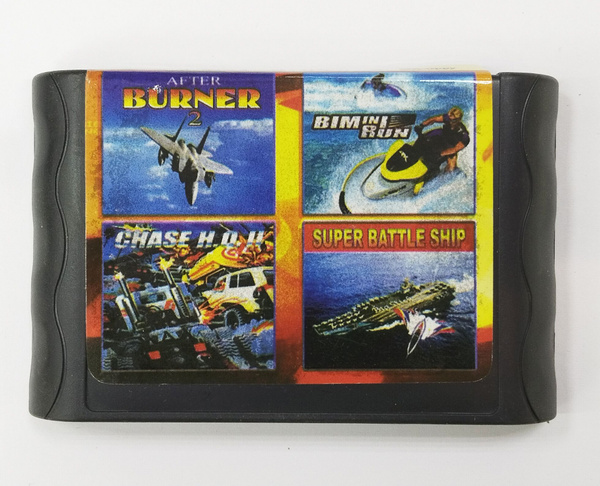 Sega Картридж для приставки сега 16 bit 4в1 After Burner 2, Bim in Run ...