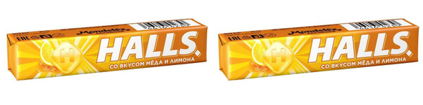 Halls Леденцы Мед-Лимон, 12 шт, 2 уп - купить с доставкой по выгодным ...