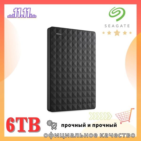 6 ТБ Внешний жесткий диск Seagate Expansion portable HDD B (STEA4000600 ...