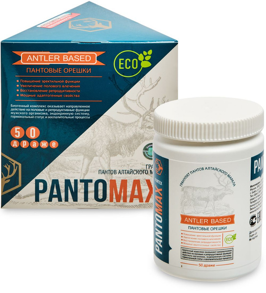 Pantomax Fortex пантовые орешки для мужского здоровья - купить с ...