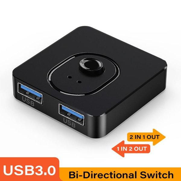 KVM-переключатель USB 3.0-концентратор 1x2/2x1 Переключатель ...