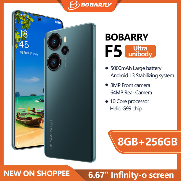 Смартфон Bobarry 2024 Android 100% оригинальный F5 Большой экран 4G ...