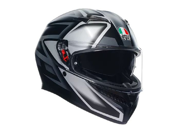 AGV Мотошлем Шлем K-3 серый, черный матовый - купить с доставкой по ...