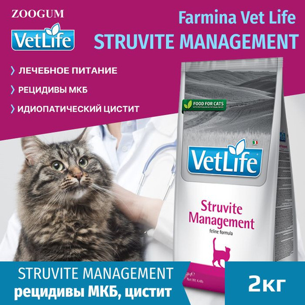 Сухой корм для кошек Farmina Vet Life Cat Struvite Management ...