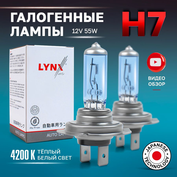 Лампа автомобильная LYNXauto 12 В, 2 шт. купить по низкой цене с ...