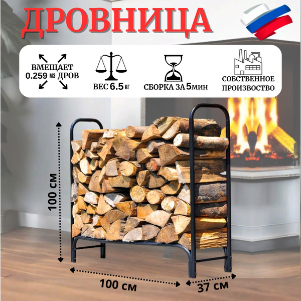 Характеристики Дровница Наколок для камина / Дровник для бани подробное ...
