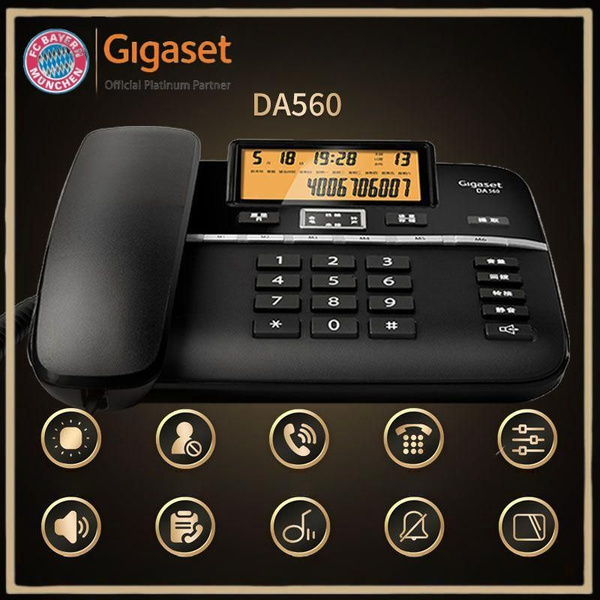 Проводной телефон ,телефон стационарный Gigaset DA560 ,Black - купить с ...