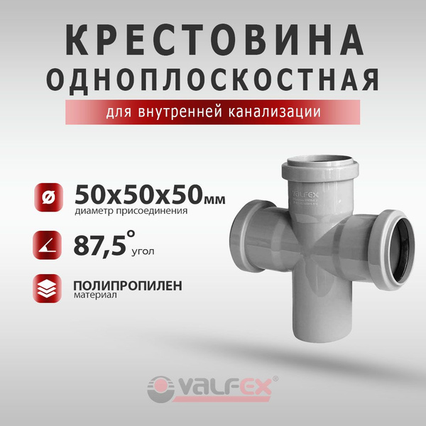 Крестовина одноплоскостная 50х50х50 под углом 87,5 градусов для ...