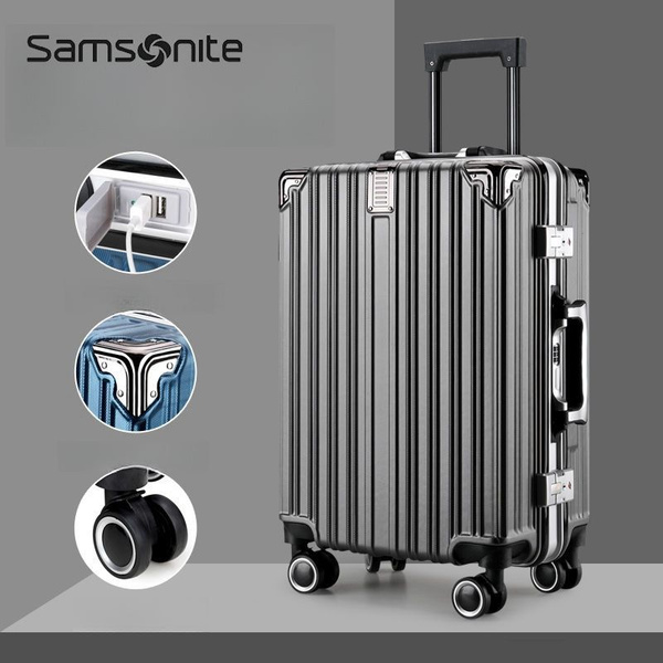 Чемодан Samsonite с алюминиевой рамой, универсальные колеса ...
