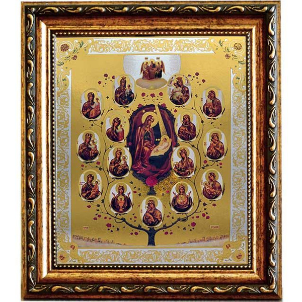 Древо Богородицы ( Горний Иерусалим). Печатная икона. - купить по ...