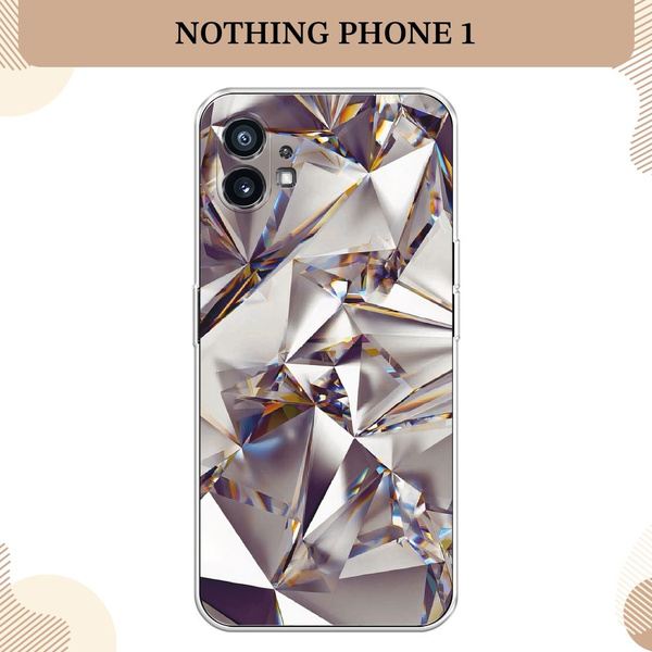 Силиконовый чехол на Nothing Phone 1 / Нотинг Фон 1, Бриллианты ...