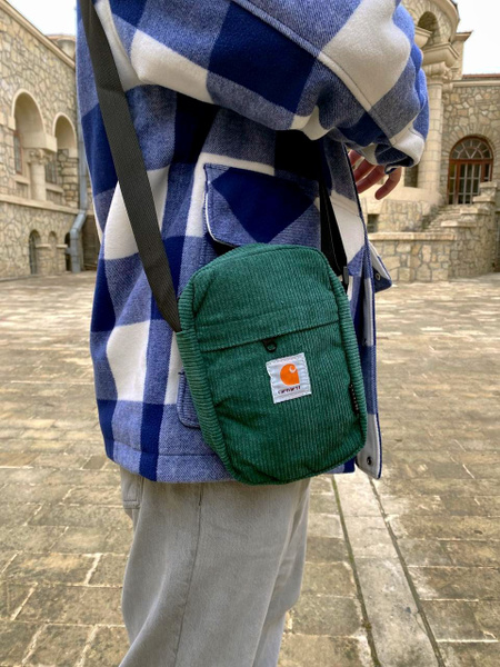 Сумка Carhartt через плечо мужская / Сумка мужская на плечо черная ...