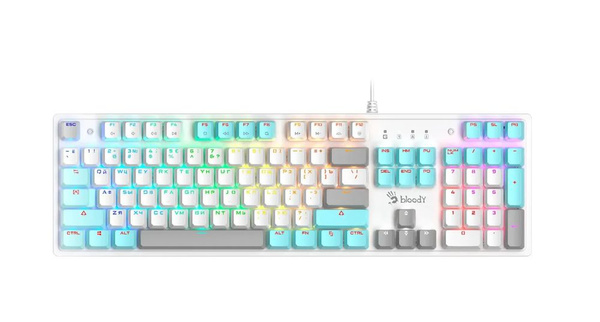 Bloody Клавиатура игровая Bloody S510R-Icy White Brown USB ...