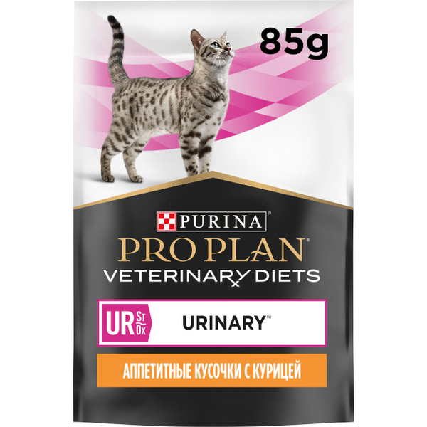 Паучи Purina Pro Plan Veterinary Diets (UR) Urinary для кошек с курицей ...