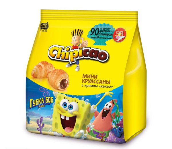 Новогодний подарок. Мини круассаны Chipicao с кремом "какао" 50 г ...